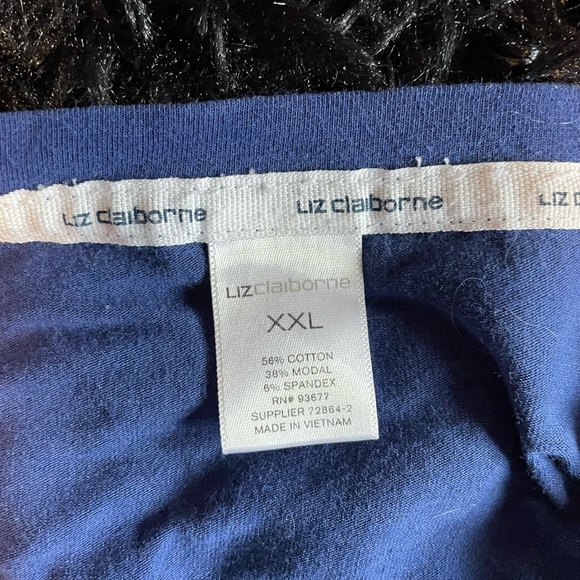 Women’s pj set bottoms L, top XXL, blue and teal - Picture 3 of 5